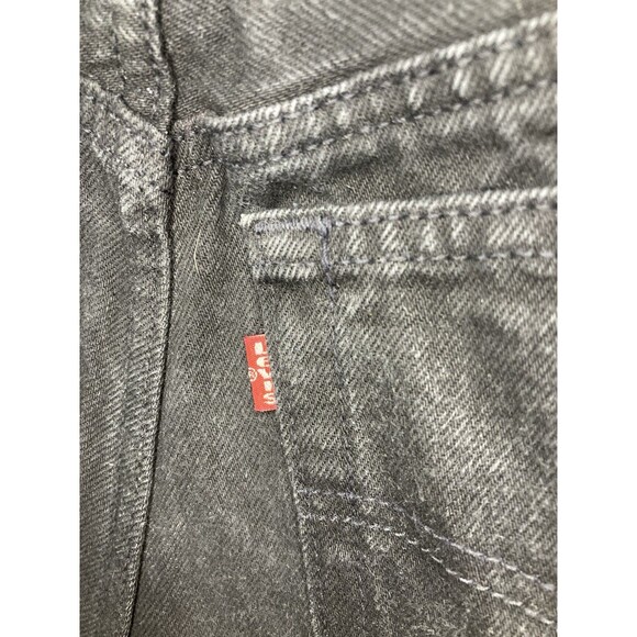 Levi's 501 Vintage 90s 7 JR Straight Black Denim Jeans 24x32 Red Tag USA (1991) - Picture 4 of 11